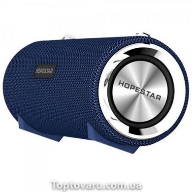 Портативна Bluetooth колонка Hopestar H39 з вологозахистом Темно-синя 2389 фото
