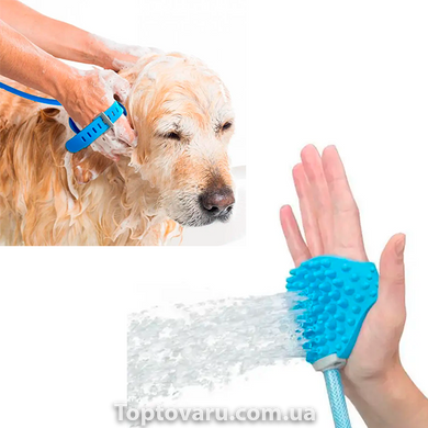 Перчатка для миття тварин Pet washer 8550 фото