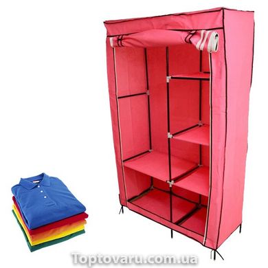 Складной тканевый шкаф Storage Wardrobe 68110 Розовый 2492 фото