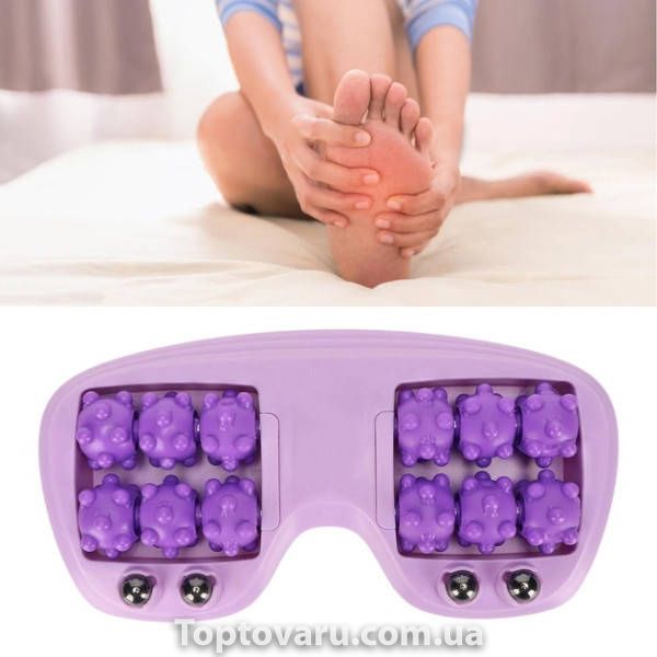 Массажер роликовый для ступней Foot massager XL-868 Фиолетовый 19213 фото