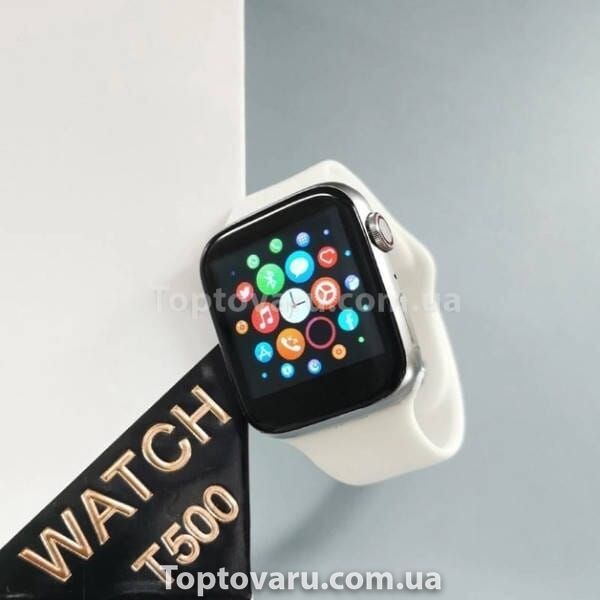 Смарт-годинник Smart Watch T500 Білий 14514 фото
