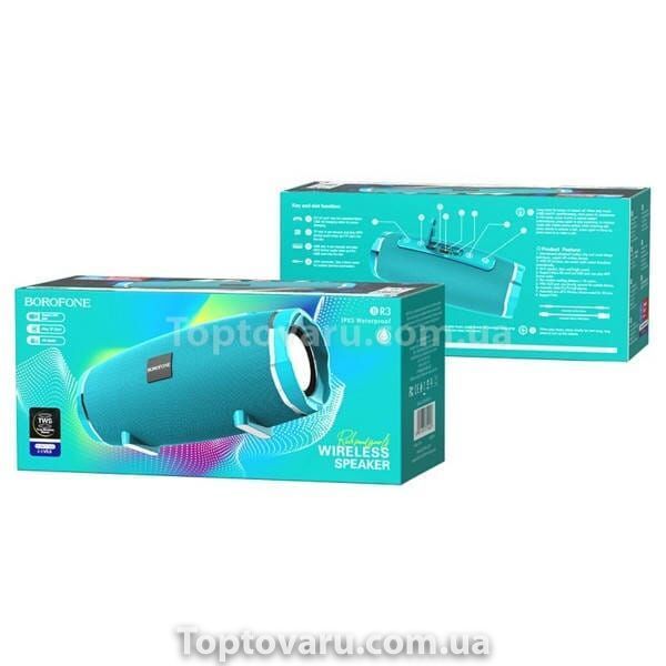 Колонка портативна BOROFONE BR3 Rich sound sports wireless speaker Peacock Blue 18776 фото