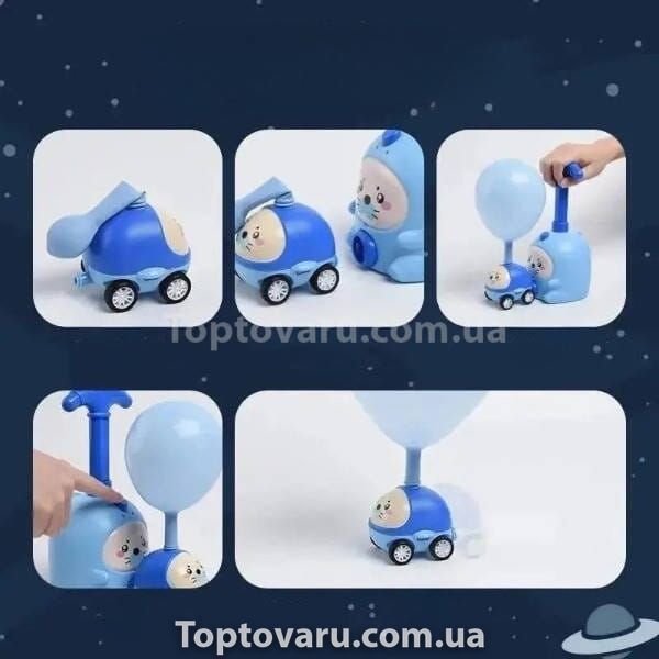 Аеромобіль з повітряними кульками Balloon Inertia Car D8811 Блакитний 22505 фото