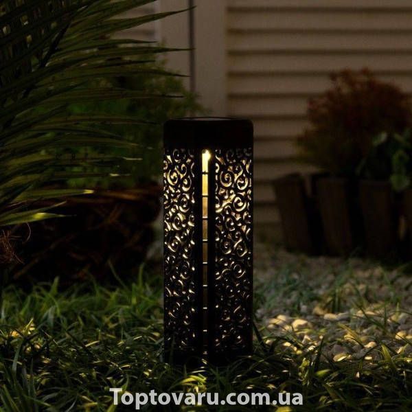 Набор садовых декоративных светильников 4шт garden light 10 Черные 37090 фото