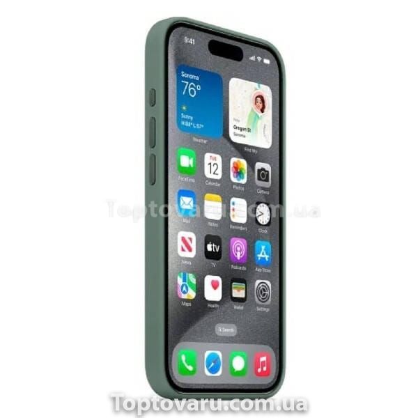 Чехол для смартфона Silicone Full Case AAA MagSafe IC for iPhone 15 Pro Green 18855 фото