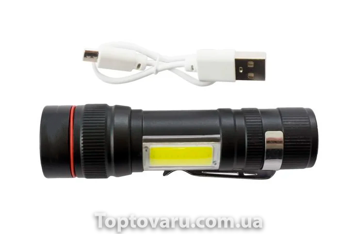 Светодиодный фонарик Torch 520-T6 Черный 4348 фото