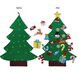 Дитяча ялинка з іграшками з фетру Christmas Tree 2734 фото 3
