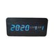 Електронний цифровий годинник VST 865 Чорний з синім підсвічуванням 19025 фото 2