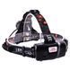 Фонарь налобный Police T105-T6+COB USB Черный 21514 фото 6