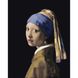 Картина за номерами Strateg ПРЕМІУМ Дівчина з перловою сережкою з лаком розміром 40х50 см (SY6635) SY6635-00002 фото 1