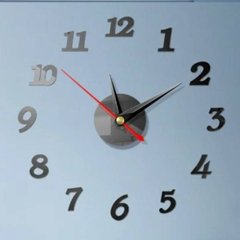 Часы настенные 3D DIY Clock Timelike 30см Черные 14505 фото