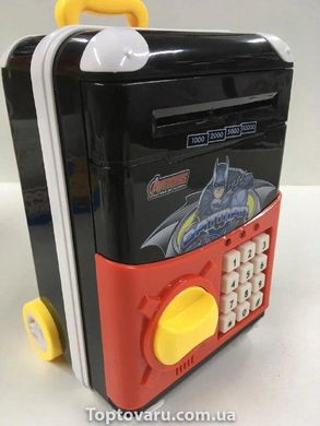 Дитячий сейф-скарбничка Cartoon Bank з кодовим замком Бетмен NEW фото