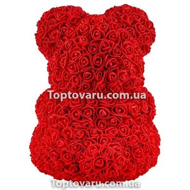 Мишка из 3D роз Teddy Rose 40 см Красный 8373 фото