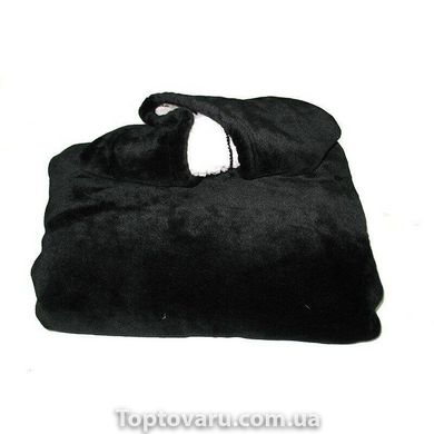 Толстовка-плед с капюшоном Huggle Hoodie черный 3210 фото