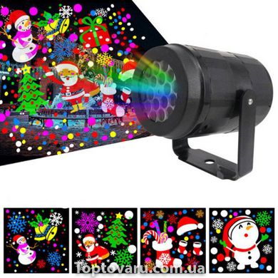 Лазерный проектор на 16 слайдов Новогодний Projection Lamp 7556 фото