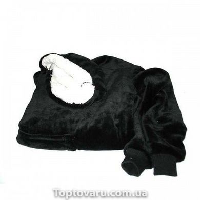 Толстовка-плед з капюшоном Huggle Hoodie чорний 3210 фото