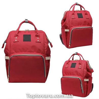 Сумка-рюкзак для мам Mom Bag Красная 1348 фото