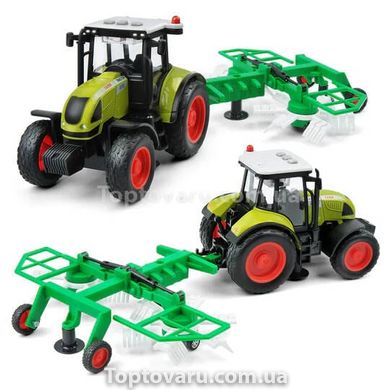 Игрушка Трактор с прицепом WY 900 D Farmland Зеленый 15313 фото