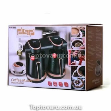 Электрическая кофеварка турка DSP KA 3049 на 2 чашки Черная 10903 фото