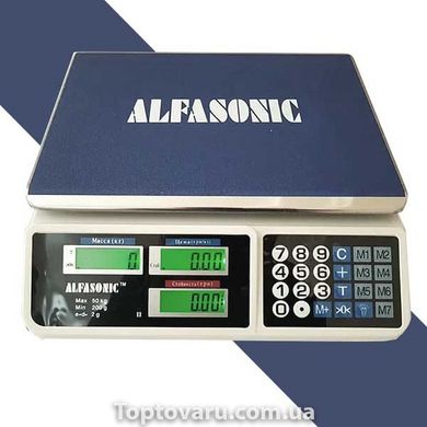 Весы торговые электронные ALFASONIC AS-A072 до 50кг 2806 фото