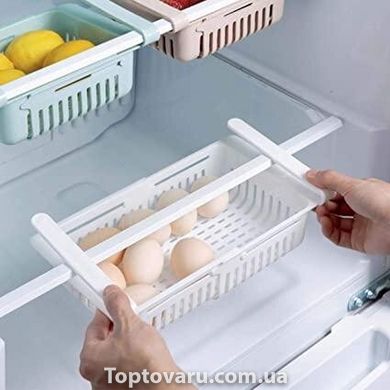 Органайзер у холодильник Strechable Hanging Storage Rack розсувний Білий 2177 фото