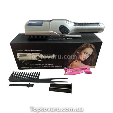Машинка для стрижки кінчиків волосся, що січуться Fasiz HCM-5007 Сіра 14065 фото