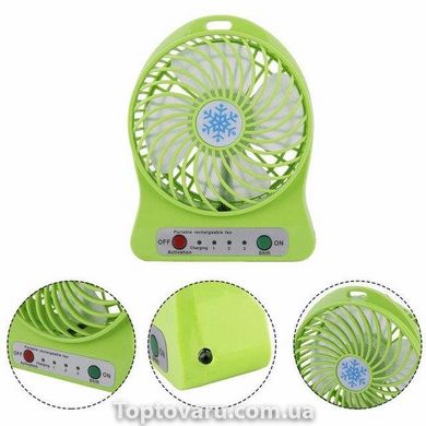 Мини-вентилятор Portable Fan Mini Зеленый 720 фото
