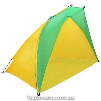 Палатка пляжная (тент) Желто-зеленая 9968 фото