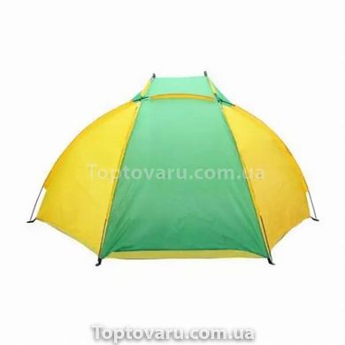 Палатка пляжная (тент) Желто-зеленая 9968 фото