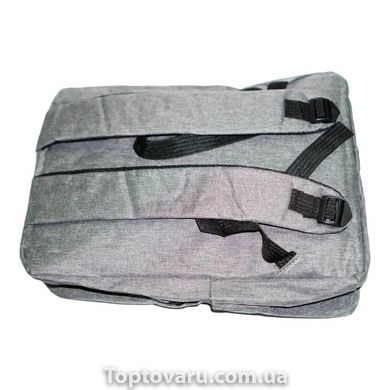 Рюкзак городской 3в1 с сумкой и кошельком Серый 8670 фото