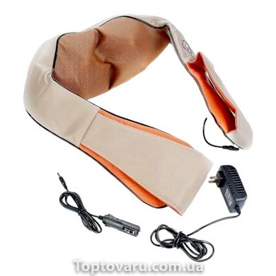 Универсальный роликовый массажер для спины шеи и плеч Massager of Neck Kneading с ИК-прогревом электрический 4309 фото