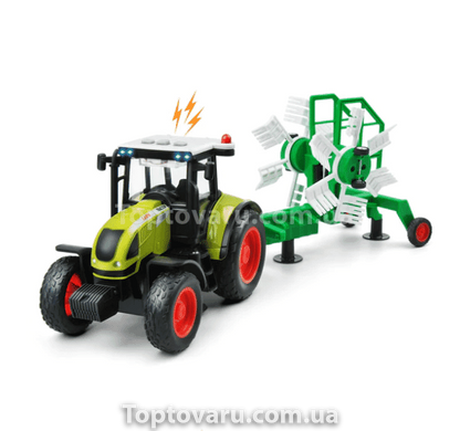 Іграшка Трактор із причепом WY 900 D Farmland Зелений 15313 фото