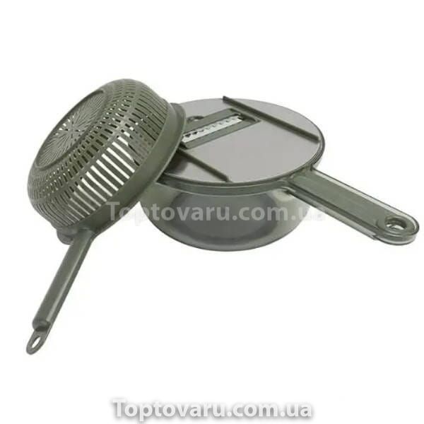 Овощерезка с насадками Vegetable Cutter 10в1 Зеленая 19914 фото