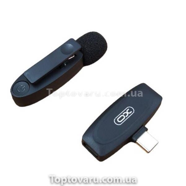 Мікрофон петличний XO MKF08B Lightning wireless Collarclip Чорний 19812 фото
