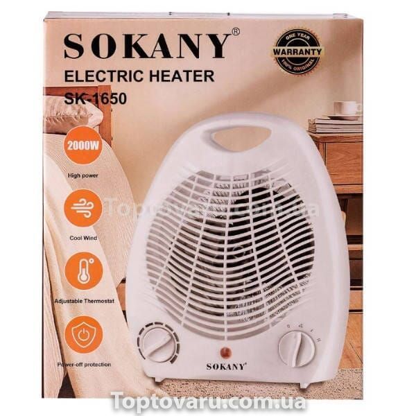 Тепловентилятор дуйка 2000Вт SOKANY SK-1650 19840 фото