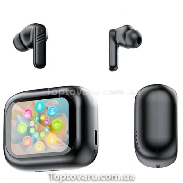 Наушники беспроводные с дисплеем LX10 TWS Earbuds LED Черные 23544 фото