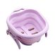 Складная ванночка массажер для массажа ног с роликами Фиолетовая 8226 фото 1