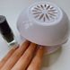 Міні-сушарка для нігтів із вентилятором на батарейках Nail Dryer Біла 37434 фото 1