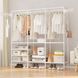 Вешалка для одежды напольная 3 секции Clothes Rack Белая 24867 фото 4
