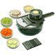Овощерезка с насадками Vegetable Cutter 10в1 Зеленая 19914 фото 3