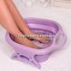 Складная ванночка массажер для массажа ног с роликами Фиолетовая 8226 фото 2