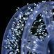Гирлянда роса линейная Мишура пушистая зеленая проволока 50м 1500LED 220V AD -2588 Белый свет 32774 фото 7