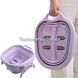 Складная ванночка массажер для массажа ног с роликами Фиолетовая 8226 фото 4