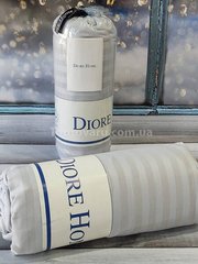Простынь на резинке(180х200см) Diore Grey Сатин-страйп Хлопок 15852 фото