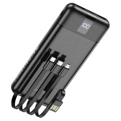 Зовнішній акумулятор BOROFONE BJ20 Mobile power bank with digital display and cable(10000mAh) Black BJ20B-00001 фото
