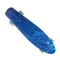 Скейт Пенні борд Best Board 24, колеса PU Сяючі Блакитний лід (одностороннє забарвлення) 1818 фото