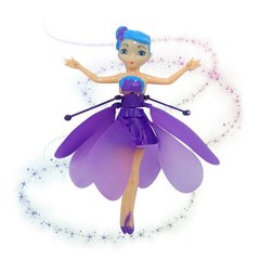 Літаюча лялька фея Flying Fairy летить за рукою Фіолетова 7294 фото