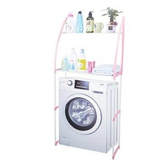 Полка-стеллаж для стиральной машины скошенная Розовая 2754 фото