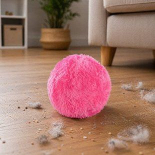 М'ячик-пилозбірник автоматичний 3*АА Microfiber mop ball Mocoro Рожевий 37213 фото