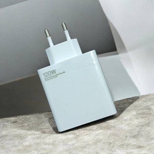Зарядное устройство блок питания для мобильного телефона Usb 120W Белое 35013 фото